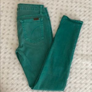 Joe Jeans Green skinny ankle